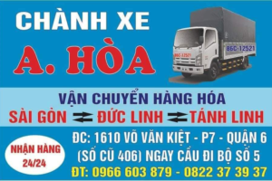 Chành xe Anh Hòa gửi hàng Sài Gòn - Đức Linh - Tánh Linh Chành xe Anh Hòa gửi hàng Sài Gòn - Đức Linh - Tánh Linh